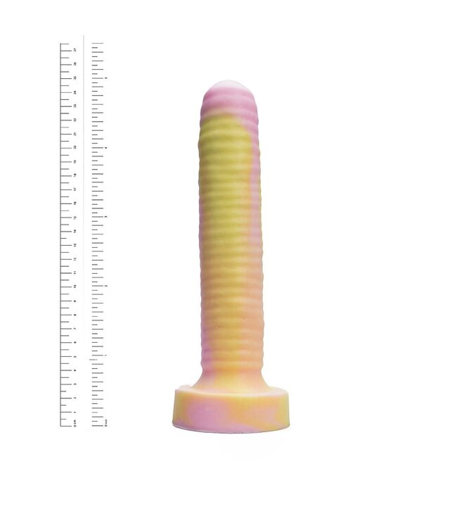 Kiotos Revolt Pink Smash Kiotos Revolution Pink 25,5 cm Siliconen Dildo Met Ergonomisch Ontwerp