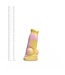 Kiotos Revolt Pink Smash Kiotos Siliconen Dildo 16 cm Roze Compatibel Met Hung-Systemen