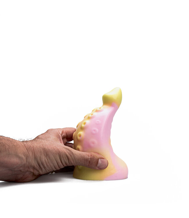 Kiotos Revolt Pink Smash Kiotos Premium Siliconen Dildo 16 cm Roze Flexibel En Duurzaam