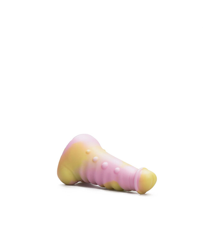 Kiotos Revolt Pink Smash Kiotos Siliconen Dildo 15 cm Roze Vac-U-Lock Compatibel Flexibel Model