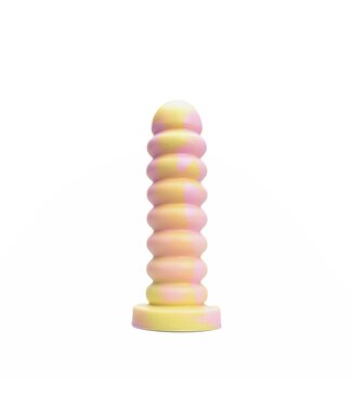 Kiotos Revolt Pink Smash Kiotos Siliconen Dildo Roze 21,5 cm Diameter 6 cm Met Vac-U-Lock Basis