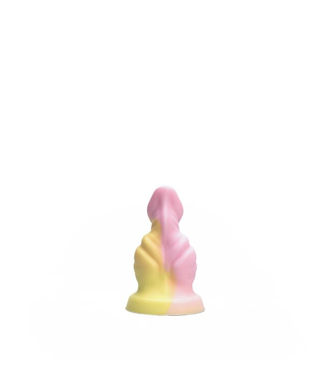 Kiotos Revolt Pink Smash Siliconen Dildo Roze 11,5 cm Small Flexibel en Lichaamsveilig