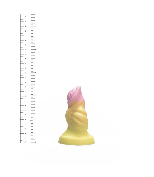 Kiotos Revolt Pink Smash Siliconen Dildo Roze 11,5 cm Small Flexibel en Lichaamsveilig