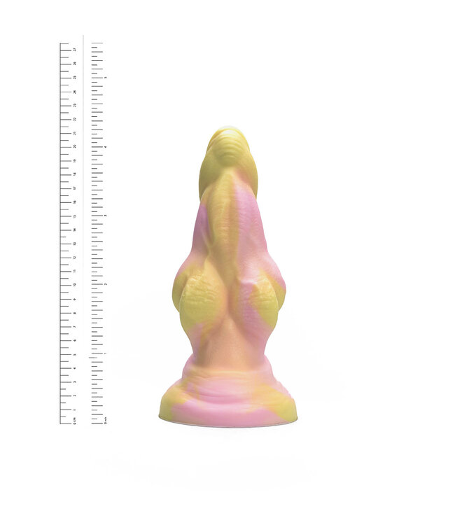 Kiotos Revolt Pink Smash Kiotos Vac-U-Lock Compatibele Siliconen Dildo Medium 22 cm Roze