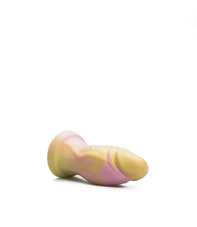 Kiotos Revolt Pink Smash Kiotos Revolt Pink Smash 07 Small Silicone Dildo - 16 cm, Ergonomic Design