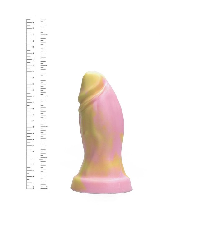 Kiotos Revolt Pink Smash Kiotos Siliconen Dildo Medium 18,5 cm Roze Met Vac-U-Lock Basis
