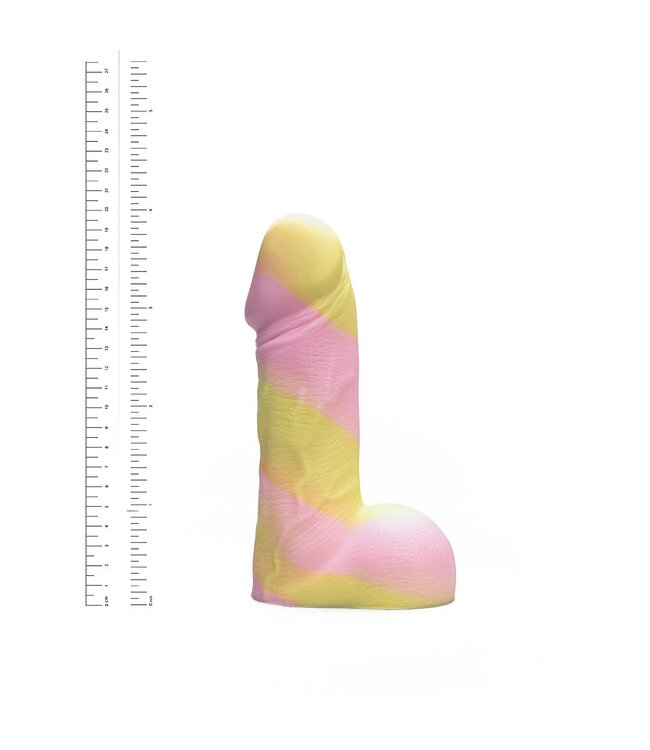 Kiotos Revolt Pink Smash Kiotos Vac-U-Lock Siliconen Dildo 19,5 cm Roze Small Met Flexibele Stevigheid