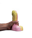 Kiotos Revolt Pink Smash Kiotos Silicone Dildo Medium 21 cm Roze - HUNG- en Vac-U-Lock-Compatibel
