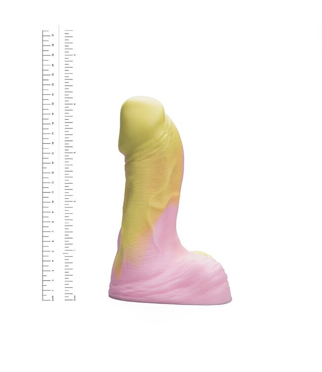 Kiotos Revolt Pink Smash Kiotos Silicone Dildo Medium 21 cm Roze - HUNG- en Vac-U-Lock-Compatibel
