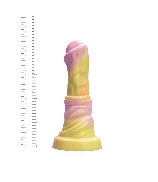 Kiotos Revolt Pink Smash Kiotos Siliconen Dildo Roze 22,5 cm Medium Met HUNG- En Vac-U-Lock-Compatibiliteit