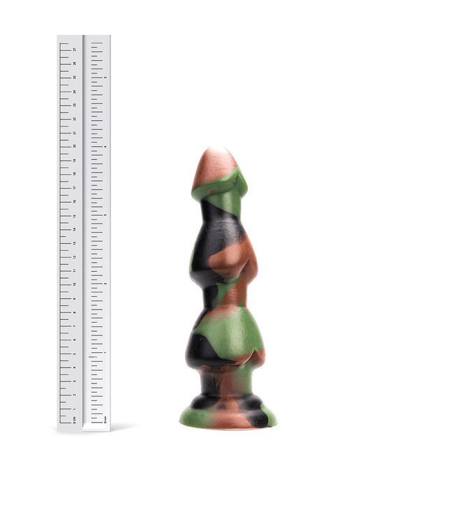 Kiotos Revolt Green Army Kiotos Premium Siliconen Dildo Groen 29 cm Small - Lichaamsveilig & Flexibel