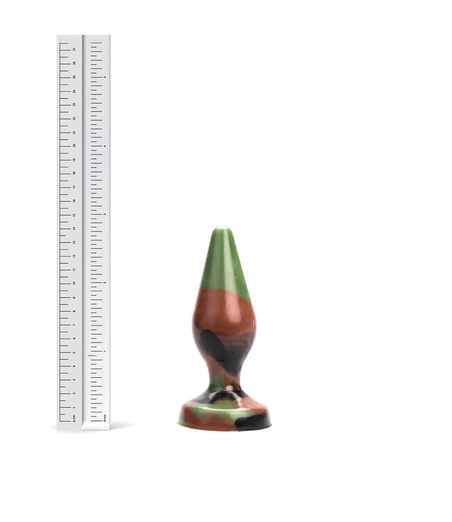 Kiotos Revolt Green Army Kiotos Revolt Green Army Medium Silicone Buttplug - 14.5 cm