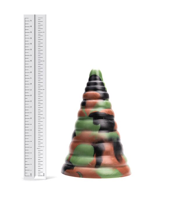 Kiotos Revolt Green Army Kiotos Revolt Green Army 23 Silicone Butt Plug - 18.5 cm Comfort Design