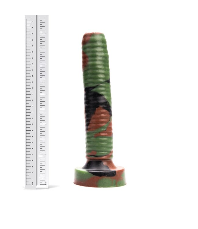 Kiotos Revolt Green Army Kiotos Revolt Green Army 21 - Premium 25.5cm Silicone Dildo in Green