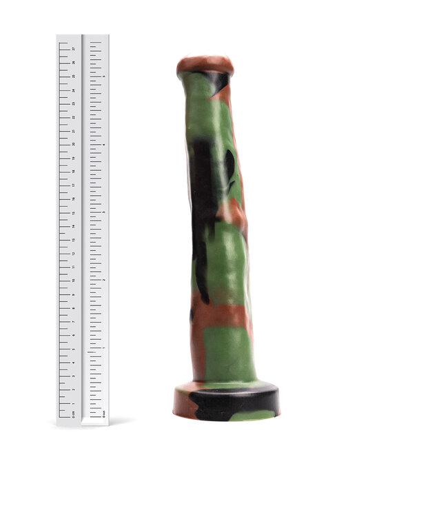 Kiotos Revolt Green Army Kiotos Green Army Siliconen Dildo 27 cm – Flexibel, Lichaamsveilig & Groen
