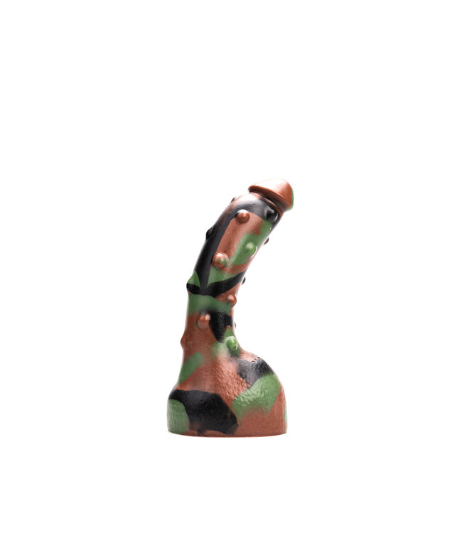 Kiotos Revolt Green Army Siliconen Dildo Groen 19 cm Medium Met Vac-U-Lock En HUNG Compatibiliteit