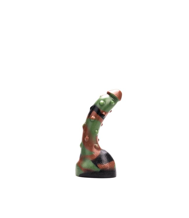 Kiotos Revolt Green Army Siliconen Dildo Groen 15 cm Ergonomisch Design Kiotos Revolt Small