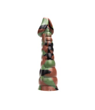 Kiotos Revolt Green Army Kiotos Green Army 21,5 cm Siliconen Dildo Lichaamsveilig Ergonomisch Flexibel