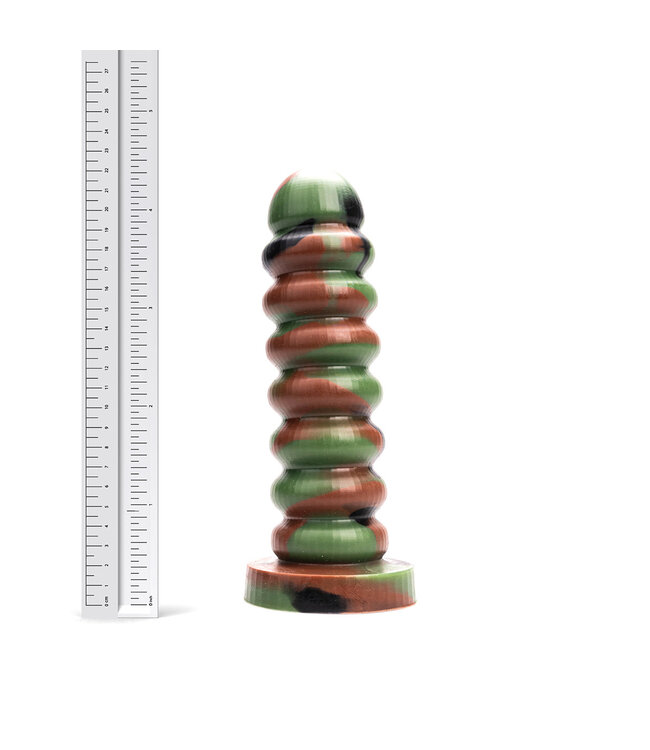 Kiotos Revolt Green Army Zelle Kiotos Revolt Grüner Silikon-Dildo – Flexibel & Ergonomisch 21,5 cm