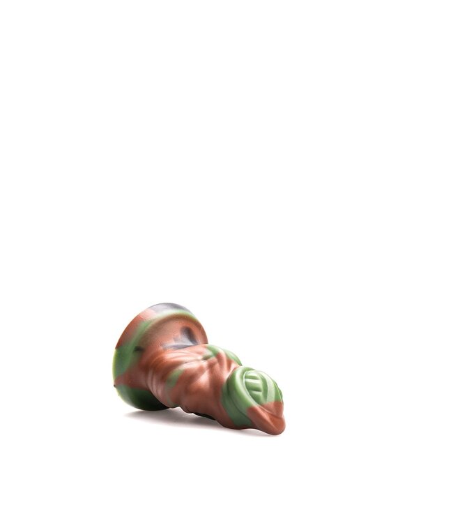 Kiotos Revolt Green Army Kiotos Vac-U-Lock Siliconen Dildo Groen 14,5 cm Medium Compatibel HUNG-System