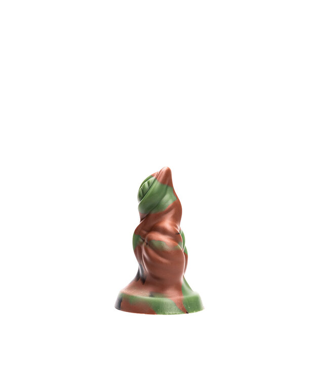 Kiotos Revolt Green Army Kiotos Vac-U-Lock Siliconen Dildo Groen 14,5 cm Medium Compatibel HUNG-System