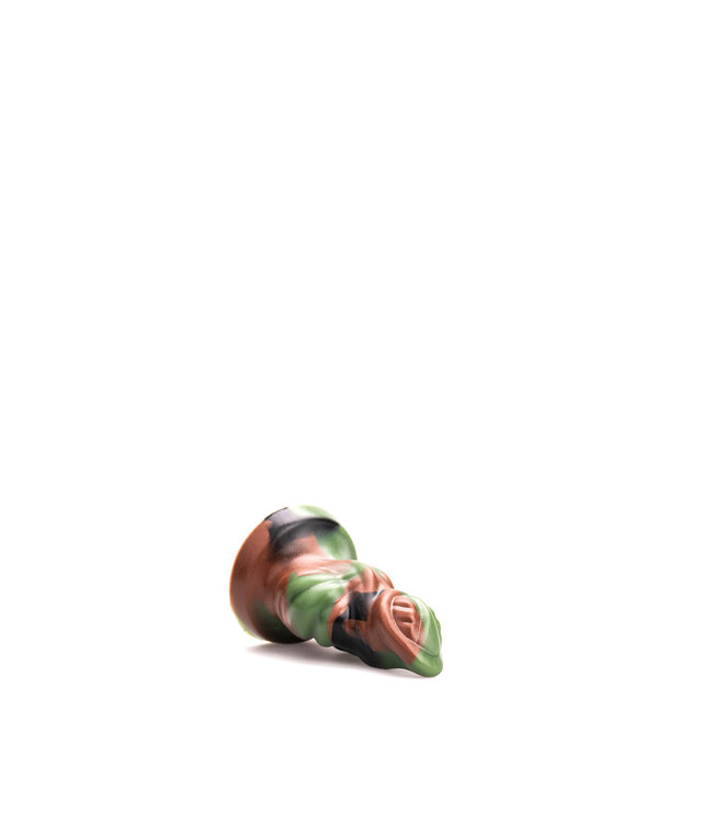 Kiotos Revolt Green Army Ergonomische Groen Siliconen Dildo 11,5 cm - Premium Flexibele Silikenspeelgoed