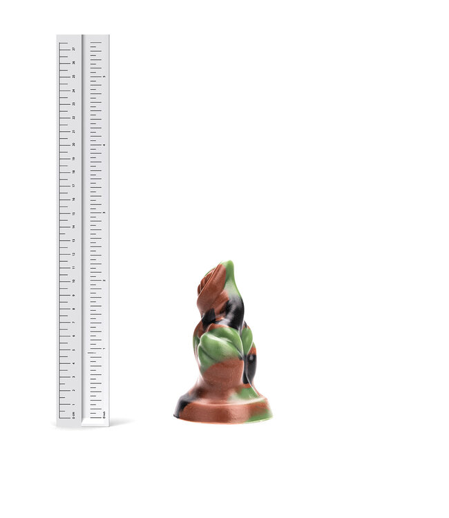 Kiotos Revolt Green Army Kiotos Revolt Green Army 10 Small Silicone Dildo - Ergonomic Pleasure