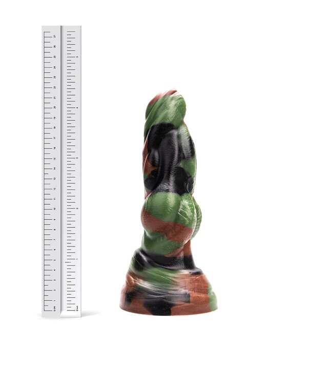 Kiotos Revolt Green Army Kiotos Vac-U-Lock Compatible Siliconen Dildo Groen 22 cm Medium