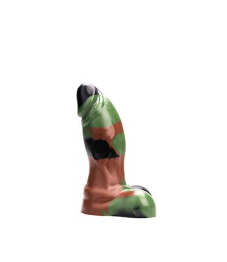 Kiotos Revolt Green Army Kiotos Tactical Green 08 Medium Veilig Siliconen Dildo 18,5 cm