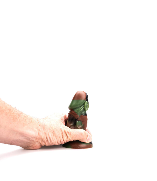 Kiotos Revolt Green Army Kiotos Siliconen Dildo Groen 12 cm Ergonomisch Lichaamsveilig Small