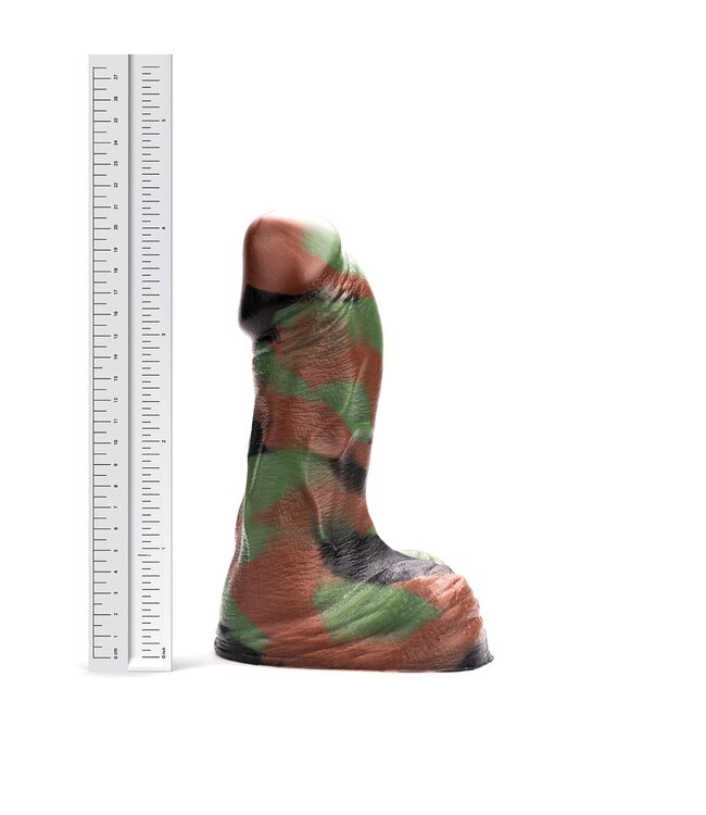 Kiotos Revolt Green Army Kiotos Revolt Siliconen Dildo Medium 21 cm Groen Met HUNG- en Vac-U-Lock Compatibiliteit