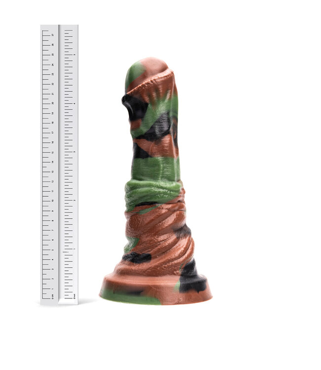 Kiotos Revolt Green Army Kiotos Green Army 02 Large Siliconen Dildo Met HUNG-Systeem Compatibiliteit