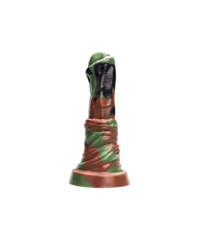 Kiotos Revolt Green Army Kiotos Silicone Dildo Groen Flexibel 22,5 cm Compatibel Met HUNG- en Vac-U-Lock-systemen