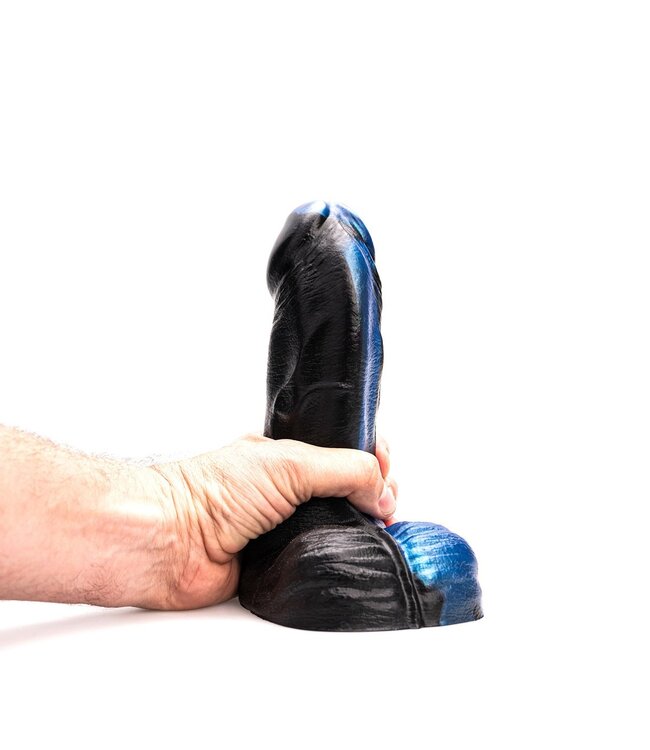 Kiotos Revolt Blue Wave Kiotos Blue Wave Medium 21 cm Siliconen Dildo Met HUNG-Compatibiliteit