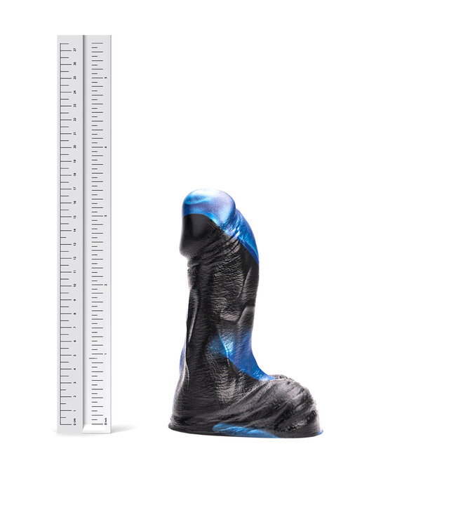 Kiotos Revolt Blue Wave Siliconen Dildo Blauw 17 cm Compatibel Met HUNG En Vac-U-Lock Systemen