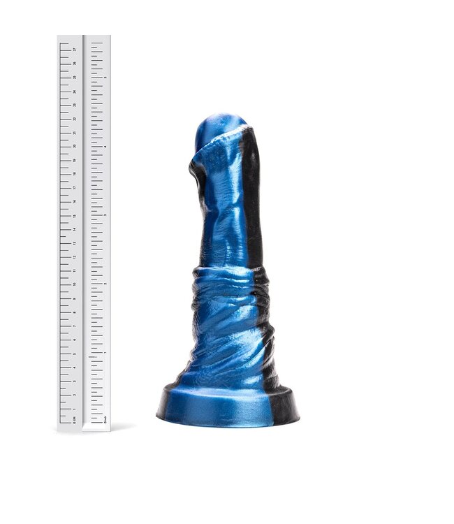 Kiotos Revolt Blue Wave Siliconen Dildo Blue Wave Medium 22 cm Compatibel Met HUNG- En Vac-U-Lock