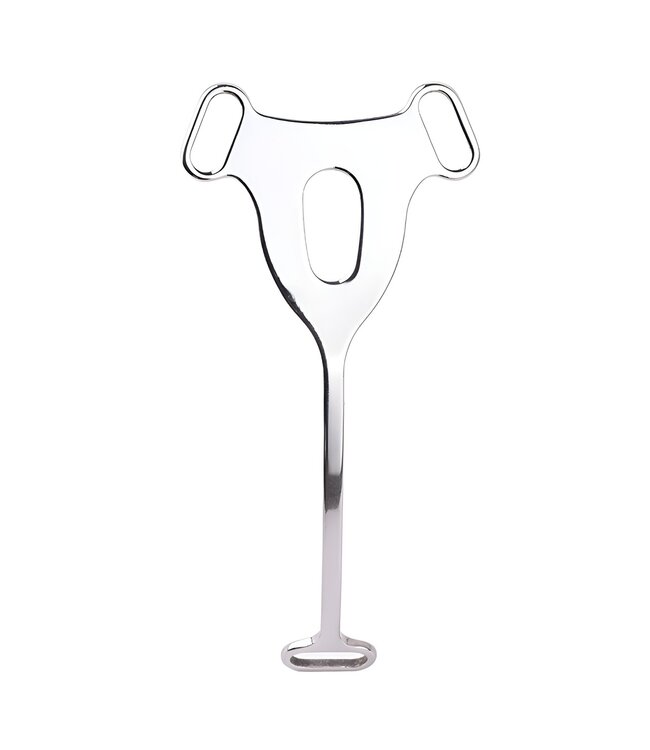 Adjustable Male-to-Female Chastity Plate with Strap for Comfort & Safety