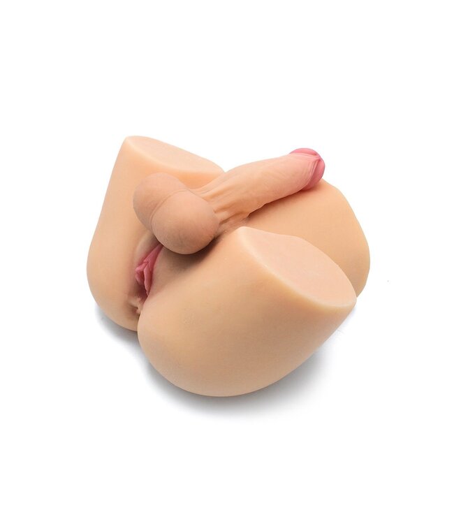 Kiotos Realistische Masturbator Met Penis, Pussy En Ass Voor Driedubbele Stimulatie
