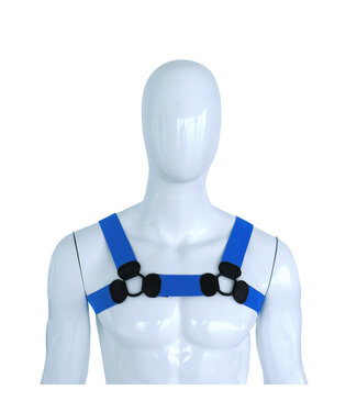 Vielseitiges Elastisches Brustgeschirr Blau L/XL – Stil und Komfort vereint