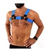 Elastisch Borstharnas Met Lederen Details En Verstelbare Pasvorm Blauw L/XL