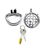 Luxury Adjustable Chastity Belt - Stainless Steel & PU, Ventilated Cage