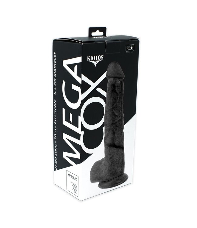 Kiotos COX Kiotos Cox XXL Zwart Dildo 27 cm – Realistisch Design & Duurzaam PVC