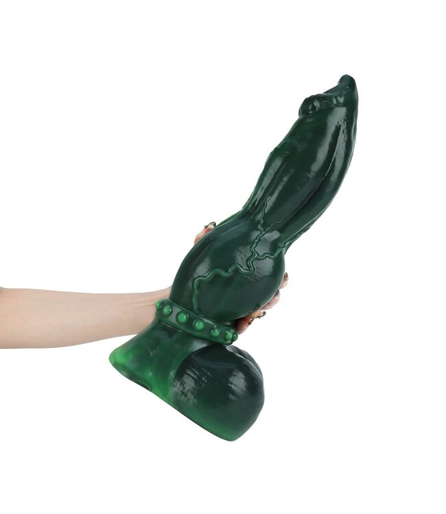 Giant Space Intruders Emerald Excitement Dildo 34,3 cm – Premium Platinasilicone