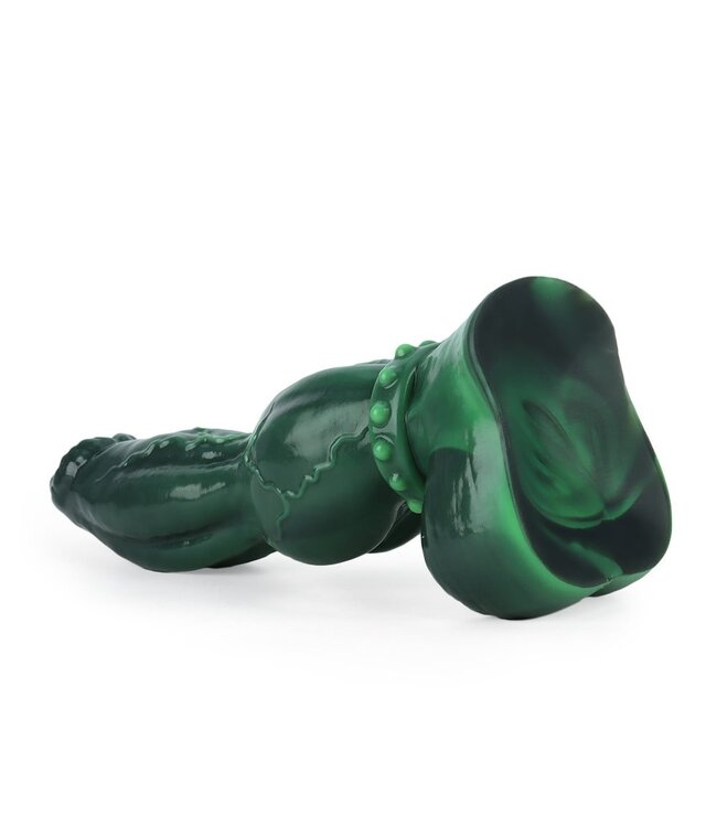 Giant Space Intruders Emerald Excitement Dildo 26,2 cm – Premium Platinasilicone Groen