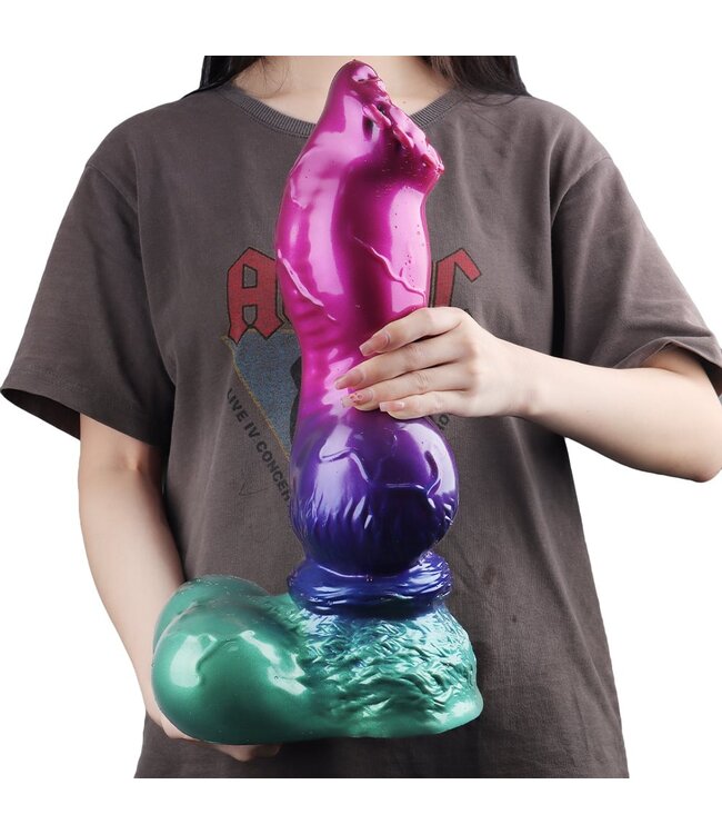 Giant Space Intruders Galactic Colossus Dildo 38 cm – Platinum Siliconen