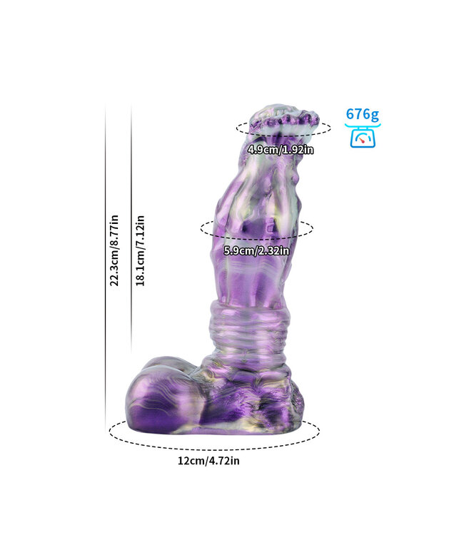 Giant Space Intruders Cosmic Titan Dildo 22.3 cm – Cosmic pleasure and power