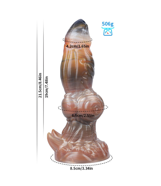 Giant Space Intruders Saturnian Stallion Dildo 21,5 cm – Premium Siliconen Genot