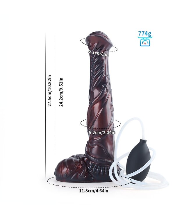 Giant Space Intruders Meteor Mustang Squirting Dildo 27.5 cm – Premium Silicone Genot