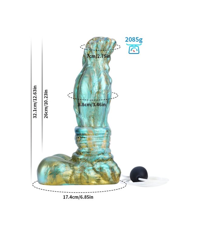 Giant Space Intruders Galaxy Gallop Squirting Dildo 32,1 cm - Galactisch Genot