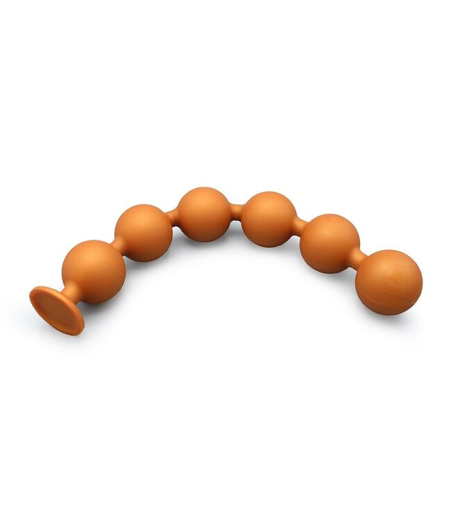 Kiotos Sport Balls Kiotos XXL Silicone Anal Beads 6 XXL Balls – 52 cm Gouden Stimulation Set